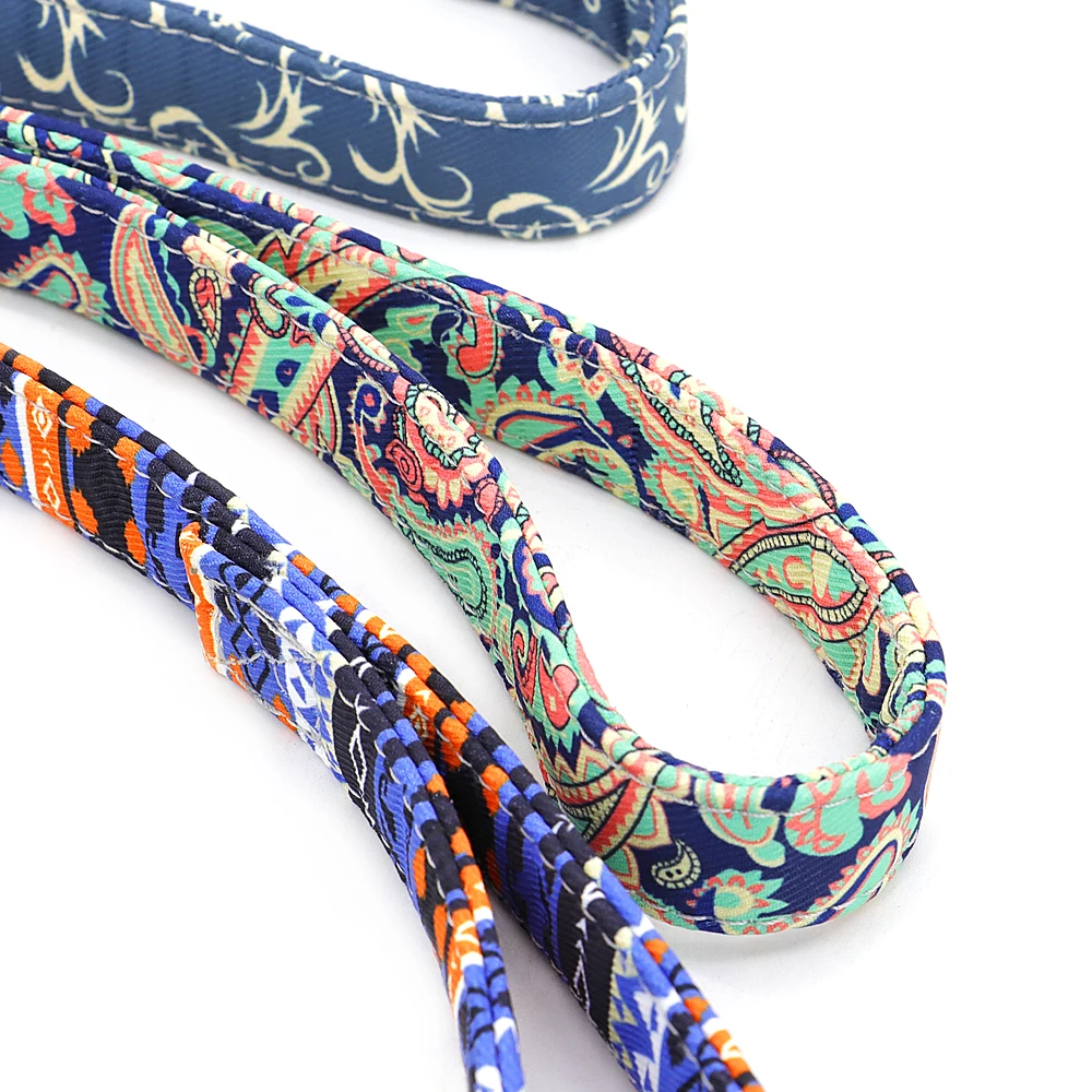 7 Colors Nylon Dog Leash Lead Printed Pet Puppy Chihuahua Walking Leash Running Training Leashes Rope For Small Medium Dogs Pug