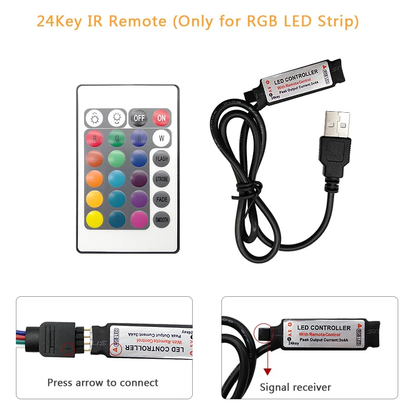 USB LED 스트립 조명, RGB 5050 2835 TV 배경 조명, 홈 데코 페어리 LED 조명, 블루투스 1M, 2M, 5M, 10M, 15M, 20M, 30M, 5V