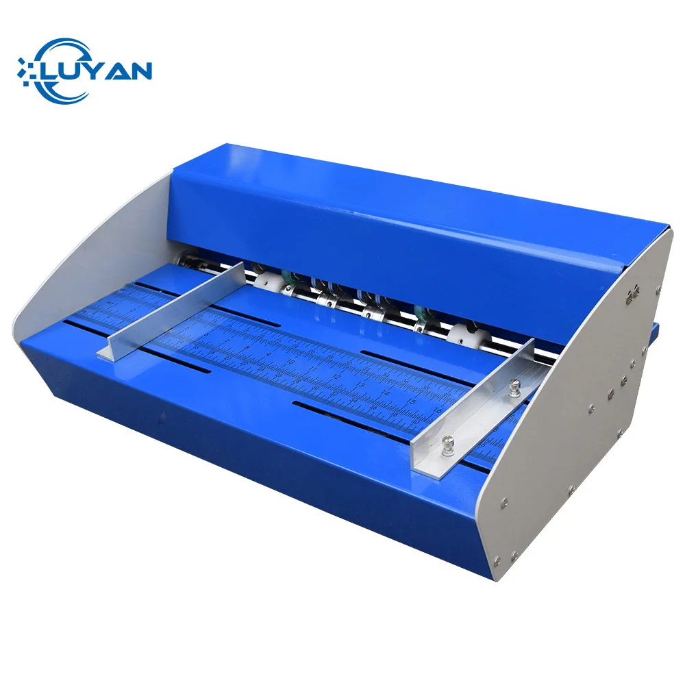 

Blue New 18inch 460mm Electric Creaser Scorer Perforator 3 in 1 combo Paper Creasing Perforating 3 Function Machine