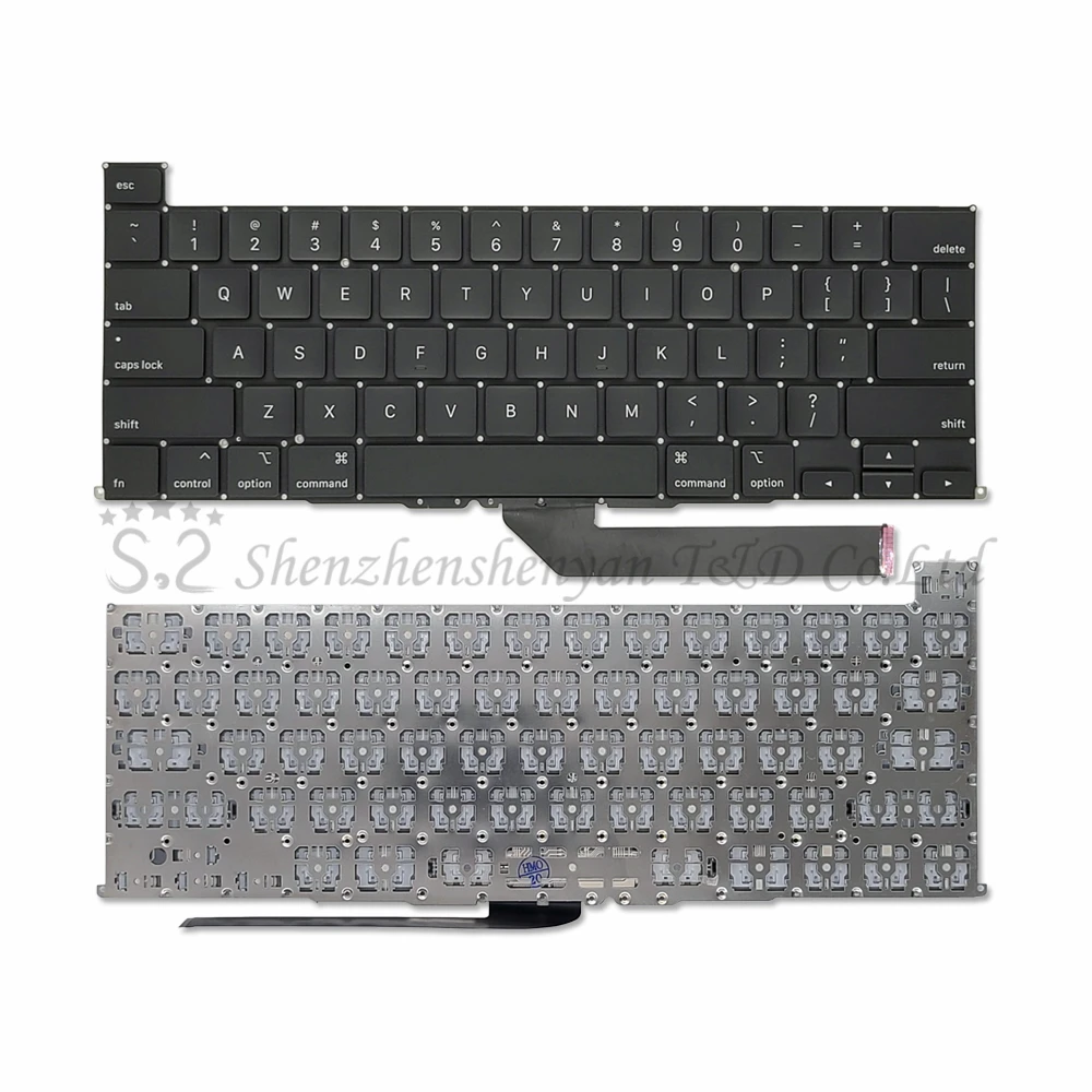 New A2141 Keyboard EU UK US English French Spanish German Russian Arabic Turkish for MacBook Pro Retina 16 