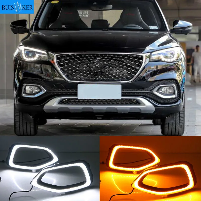 

For MG HS 2018~2020 daytime light DRL car accessories LED headlamp for MG HS fog light Car bumper headlight