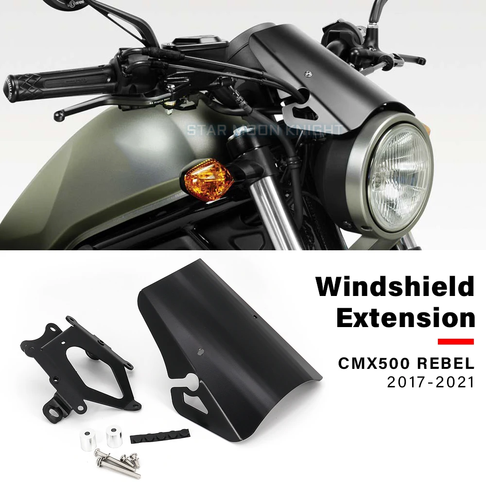 

Motorcycle Accessories Wind Screen For HONDA CMX500 CMX 500 REBEL 2017 - 2021 Windshield for CMX500 Windscreen Exential Screen