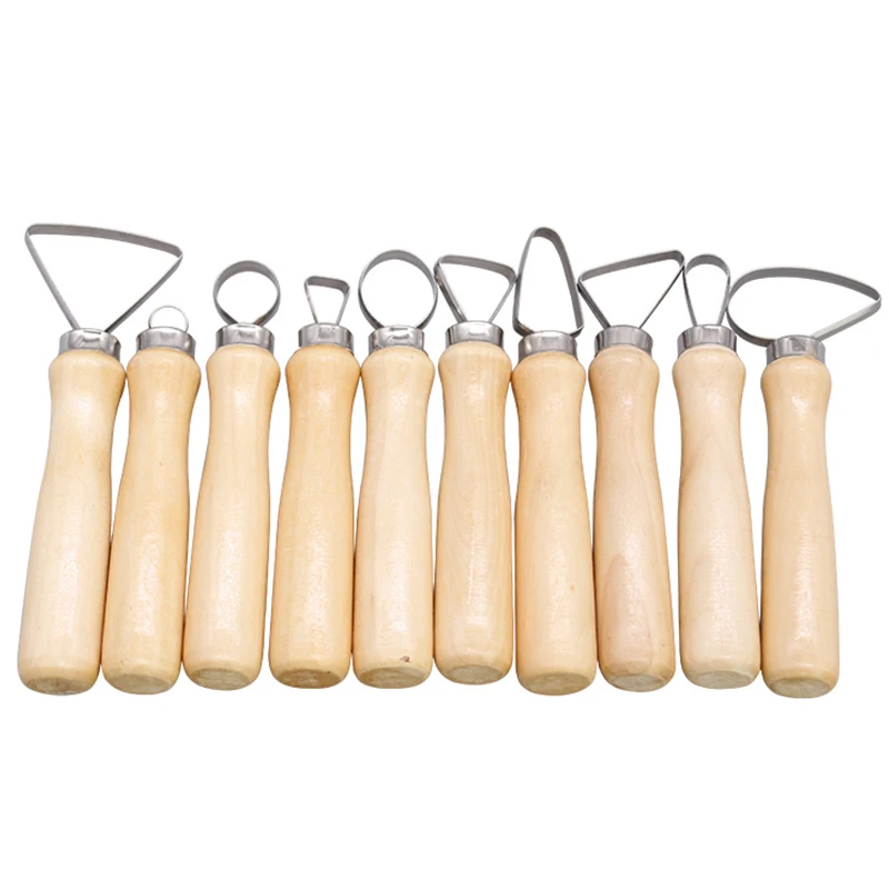 

DIY ceramic art repair blank knife 10 pieces of stainless steel ceramic art tool big scraper repair blank stuffed sculpture