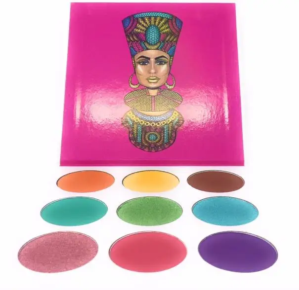 Hot Cleopatra 16-color eye shadow rose red packaging, waterproof and durable eye shadow