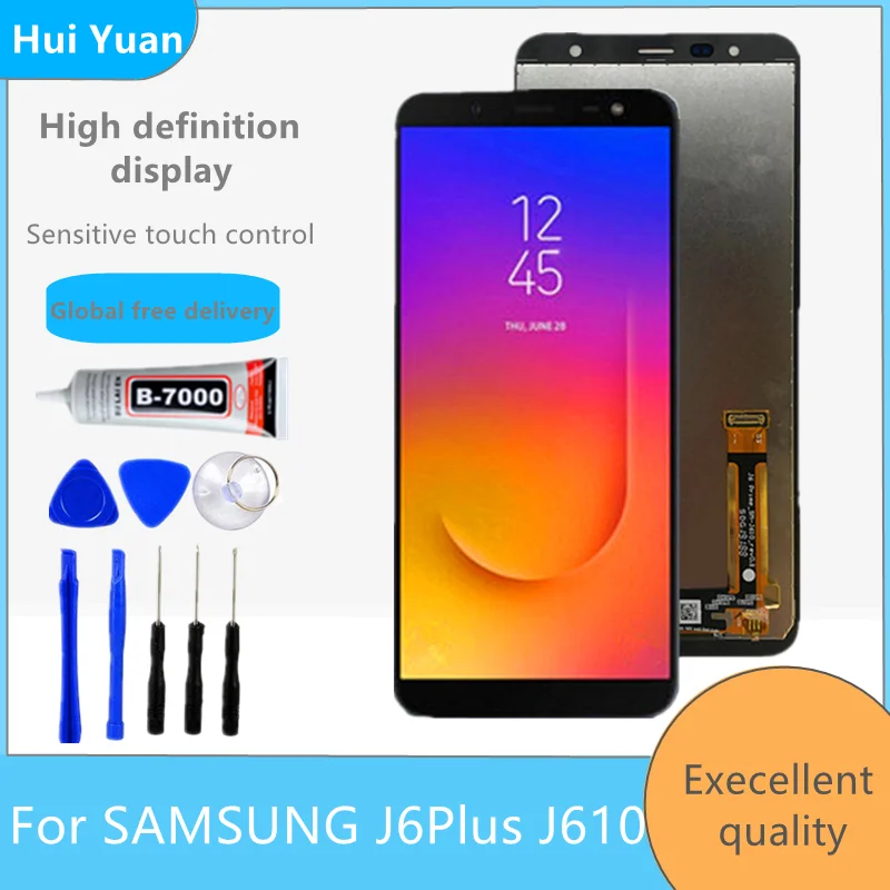 Test 6.0\'\' LCD For Samsung Galaxy J6+ J610 J610F J610FN Display LCD Screen replacement for Samsung J6 Plus display screen