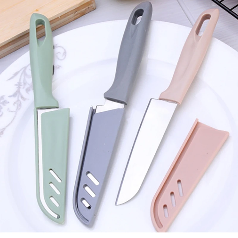 

Random Color 1 PC Kitchen Knife Kids Chef Toddler Cooking Knive Fashion Fruit Knife Safe Children Paring Knives Vagetable Cutter