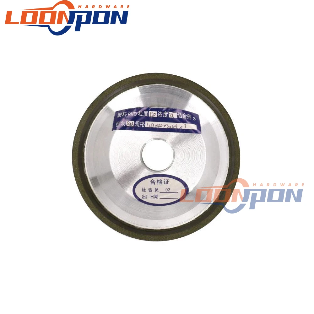 100mm Diamond Grinding Wheel Cup Type Grinding Circles for Tungsten Steel Milling Tool Sharpener Grinder Accessories