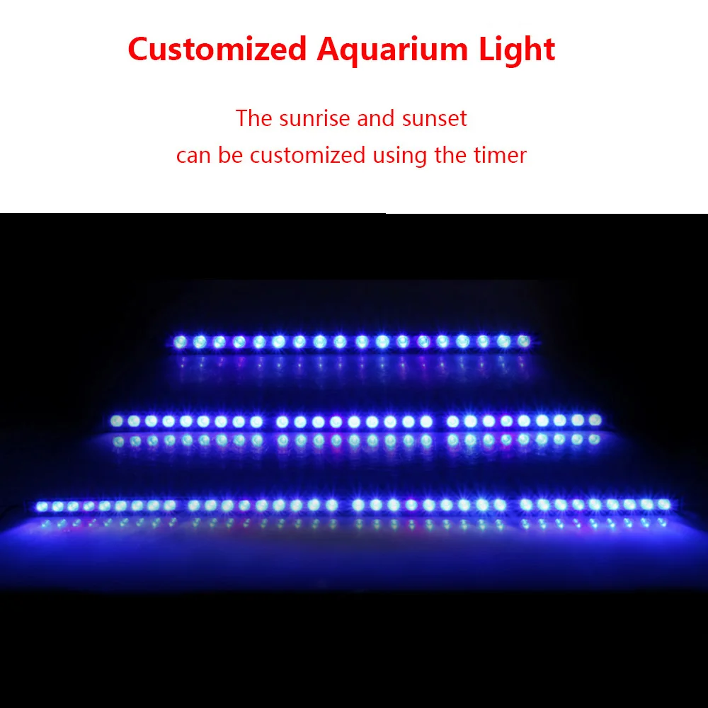 

54W/81W/108W Led Aquarium Light Bar with Customized Color Ratio Or Timer Or Bluetooth