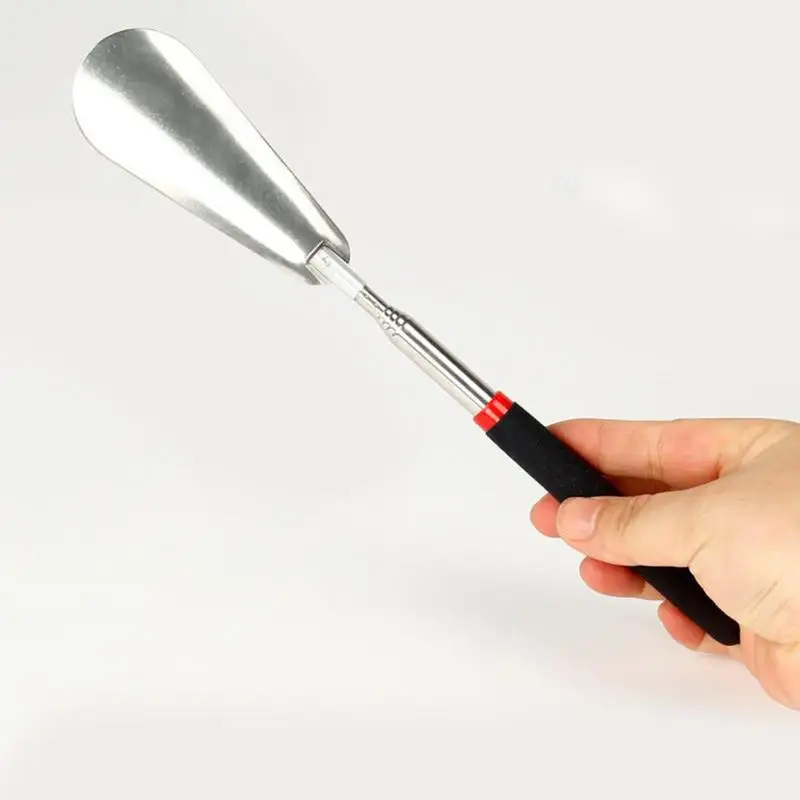 Telescopic Steel Long Handle Professional Shoe Horn Flexible Long Handle Shoehorn Useful Shoe Lifter Shoe Spoon