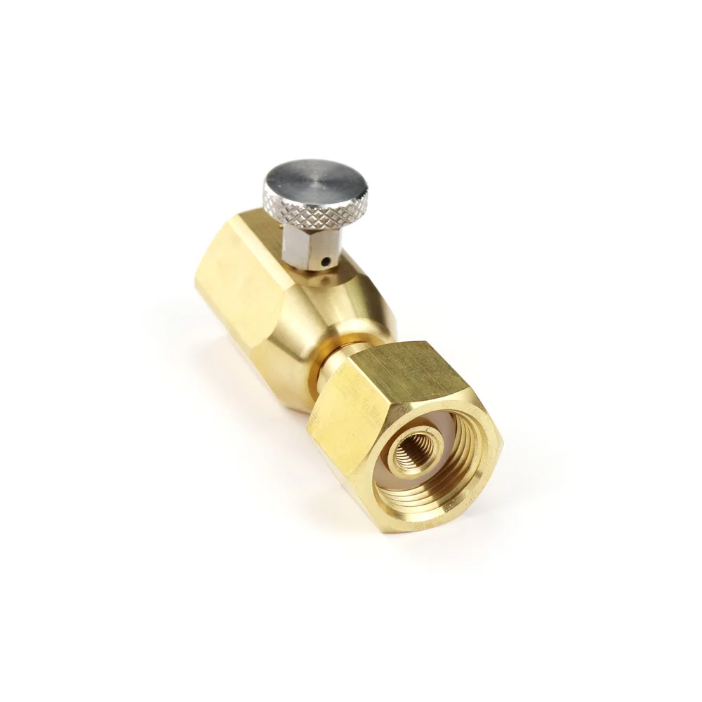 NEW Soda CO2 Cylinder Tank Refill Adaptor with Bleed Valve Fit W21.8-14(DIN 477) Or CGA320 Connector