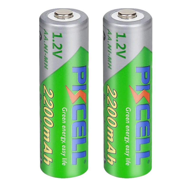 Аккумуляторные батарейки 2 / 4Pcs PKCell 1.2V 2200 mAh Зарядные батареи NIMH AA Низкий саморазрядный аккумулятор LSD Камера Игрушечный аккумулятор