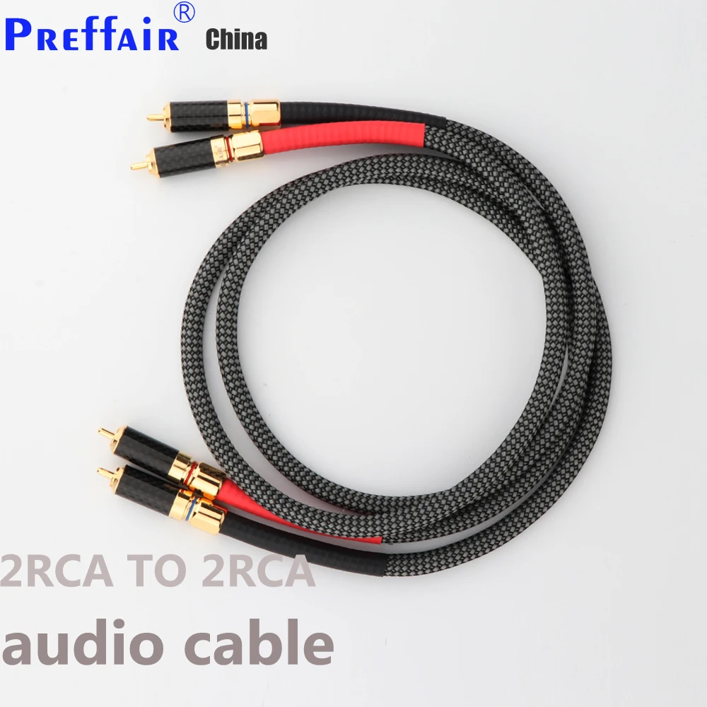 HIFI RCA Cable Interconnect Cable Audio Signal Line Siltec SQ88 G5 RCA with 24k Gold Plated RCA Plug