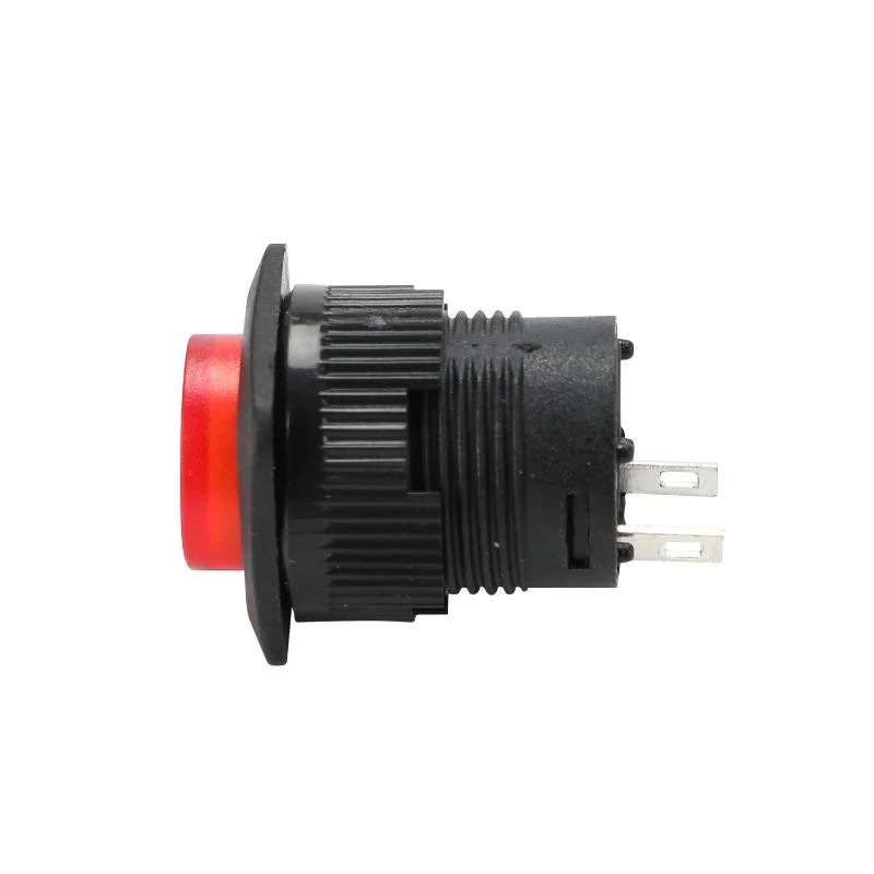 Botão de trava momentânea de 16mm, botão interruptor led redondo para impressão, equipamento de controle do armário de redefinição automática