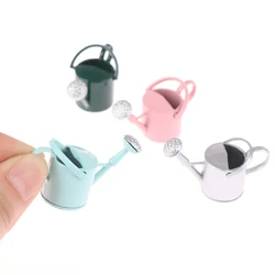 1Pcs 1/12 Dollhouse Miniature Furniture Metal Watering Can Garden Decoration Miniature Furniture