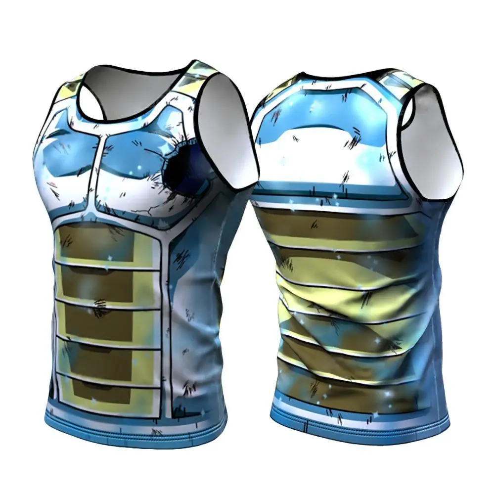 Hot Sale Fitness 3d Printed Compression Running Shirt Men Anime Bodybuilding Long Sleeve Workout Goku Cosplay T shirt Tops Tees