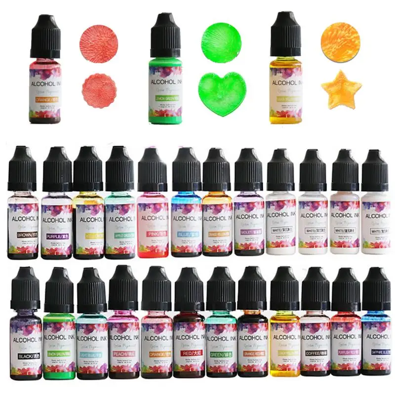 UV Resin Mold Pigment DIY Blooming Pigment for Resin Craft Epoxy Resin Diffusion Pigment Epoxy Resin Pigment alcohol ink Liquid