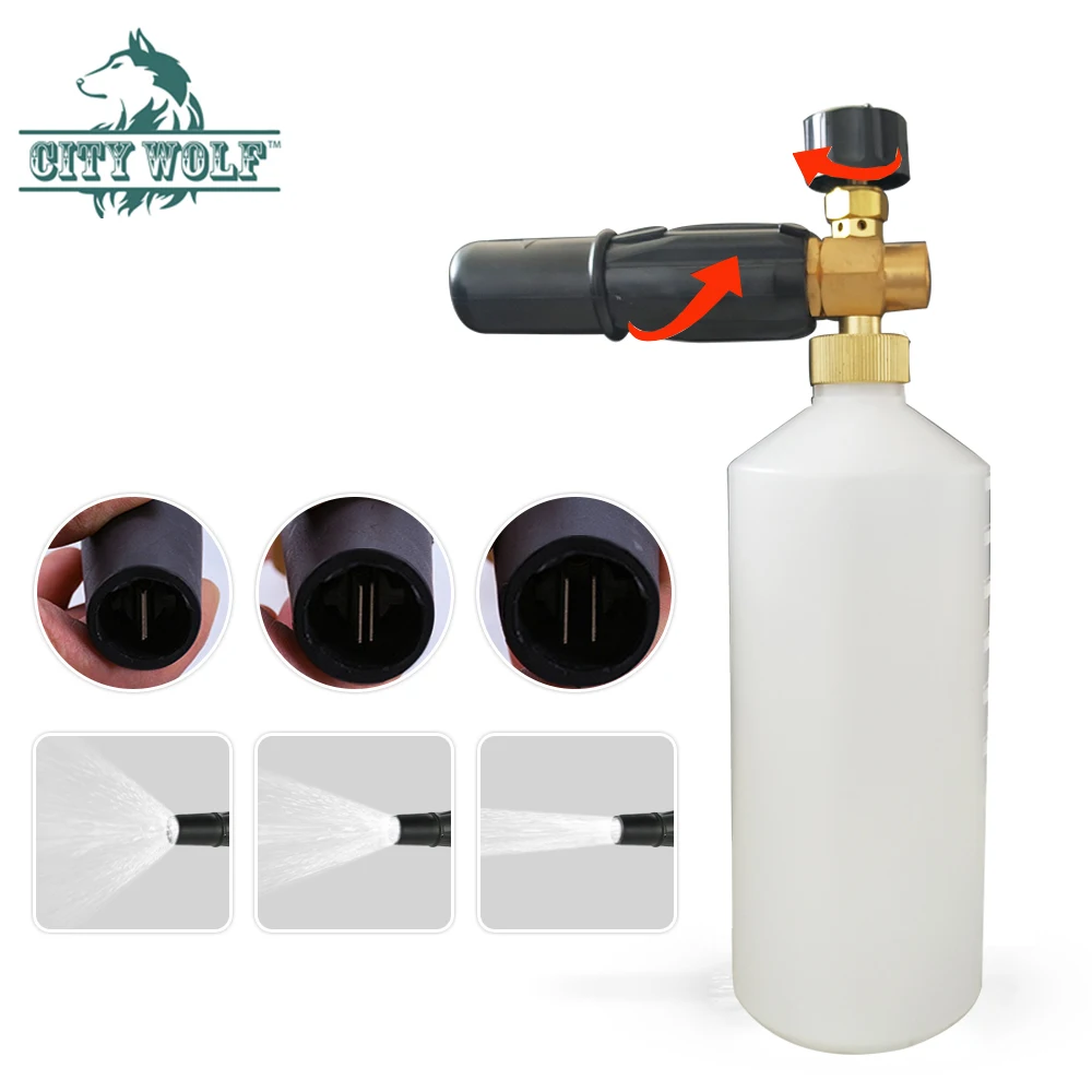 Pressure Washer Adjusable Foam Cannon Car Washer Snow Foam Lance High Pressure Soap Foamer Foam Generator Car Foam Cleaner Spray