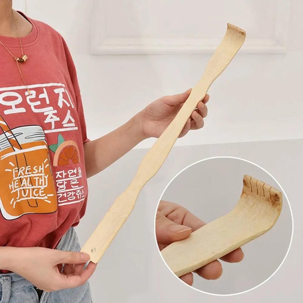 Manual durável de madeira produtos de saúde letras volta rolo vara coçar backscratcher massagem vara volta scratcher