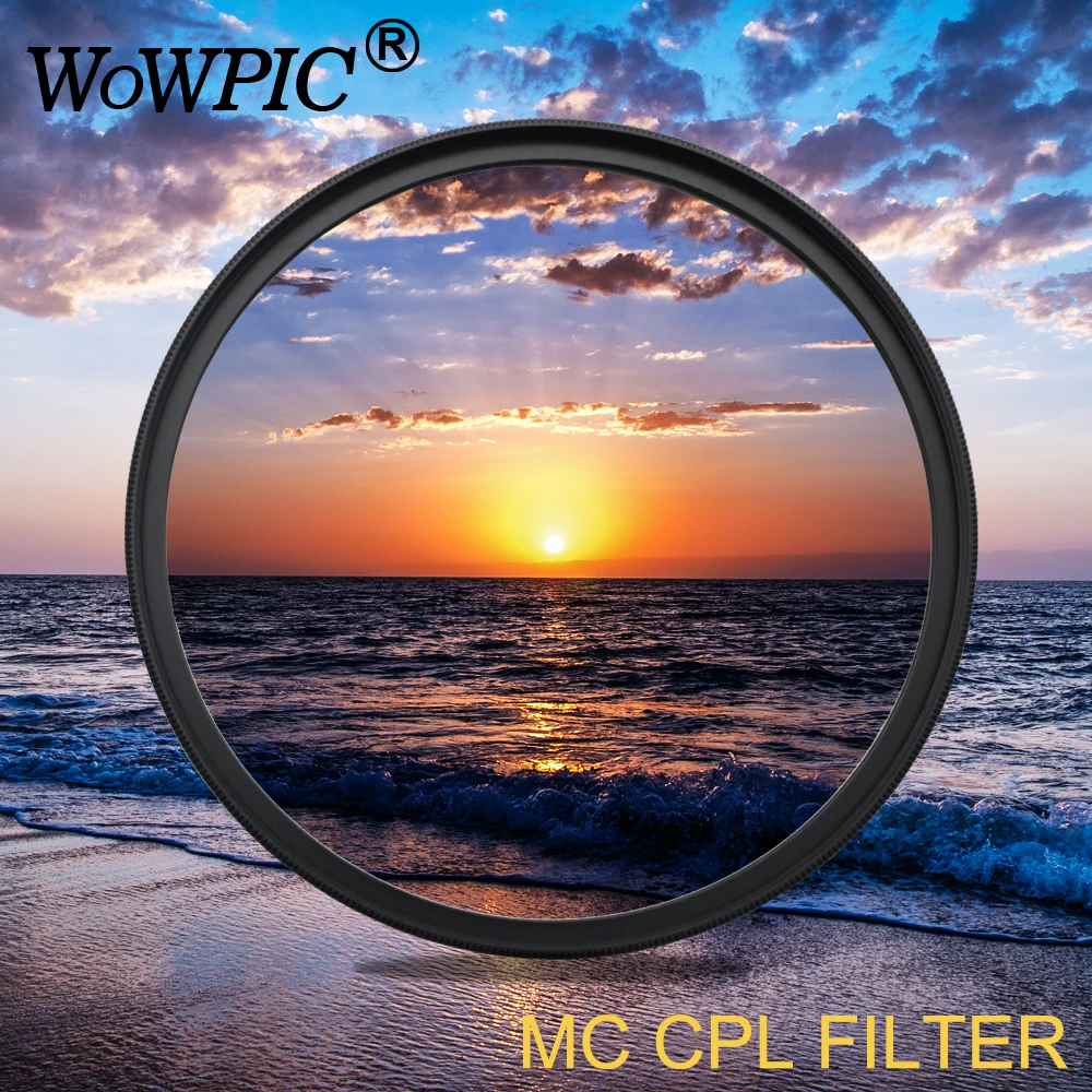 

WOWPIC 55mm X-PRO CPL Filter PL-CIR Polarizing Multi-Coating Filter For DLSR 55 mm lens for Nikon Canon Pentax Sony DSLR Camera