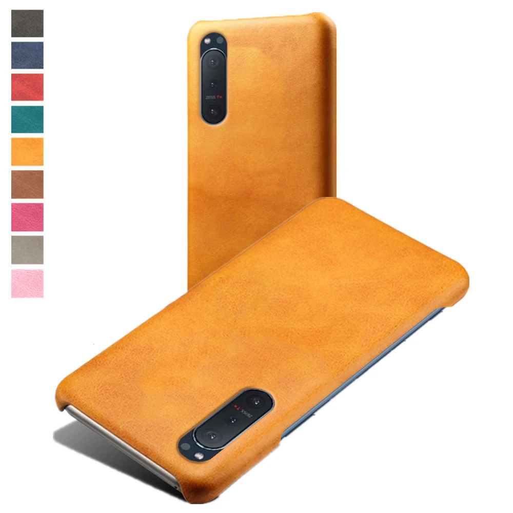 Luxury PU Leather Phone Case For Sony Xperia 5 II 1 III Coque Slim PC Cover For Sony Xperia 10 1 II III 5 Xperia5 Capa Funda