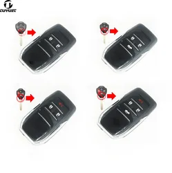 Modified Flip Folding Remote Key Shell For Toyota RAV4 Wish Camry Hiac Corolla Hilux Fortuner Blank Key Shell with Toy43 Blade