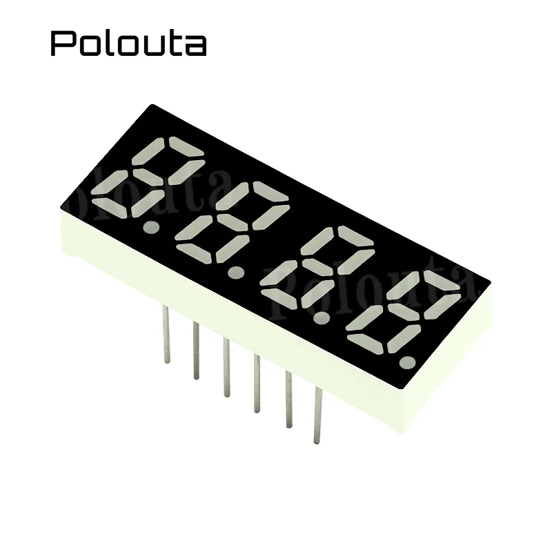 Polouta LED Display Module For Arduino 1/3/4 Digit Digital Tube 0.32 Inch Highlight Red Digital Display Tube Cathode And Anode