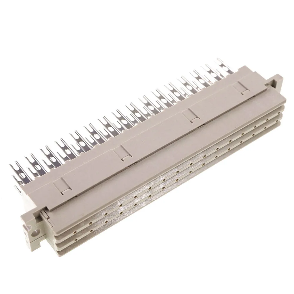 2pcs DIN 41612 Connector 3 Rows 48 Pin Din Receptacle Female Wire Solder 3x16 48 Pin Pitch 5.08 mm 5.5 Amp Din Socket
