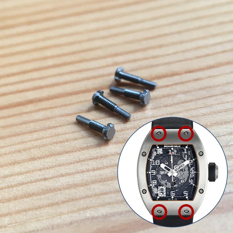 

4 prongs titanium screw for RM Ri chard Mille RM005 RM010 RM07 lady automatic watch band