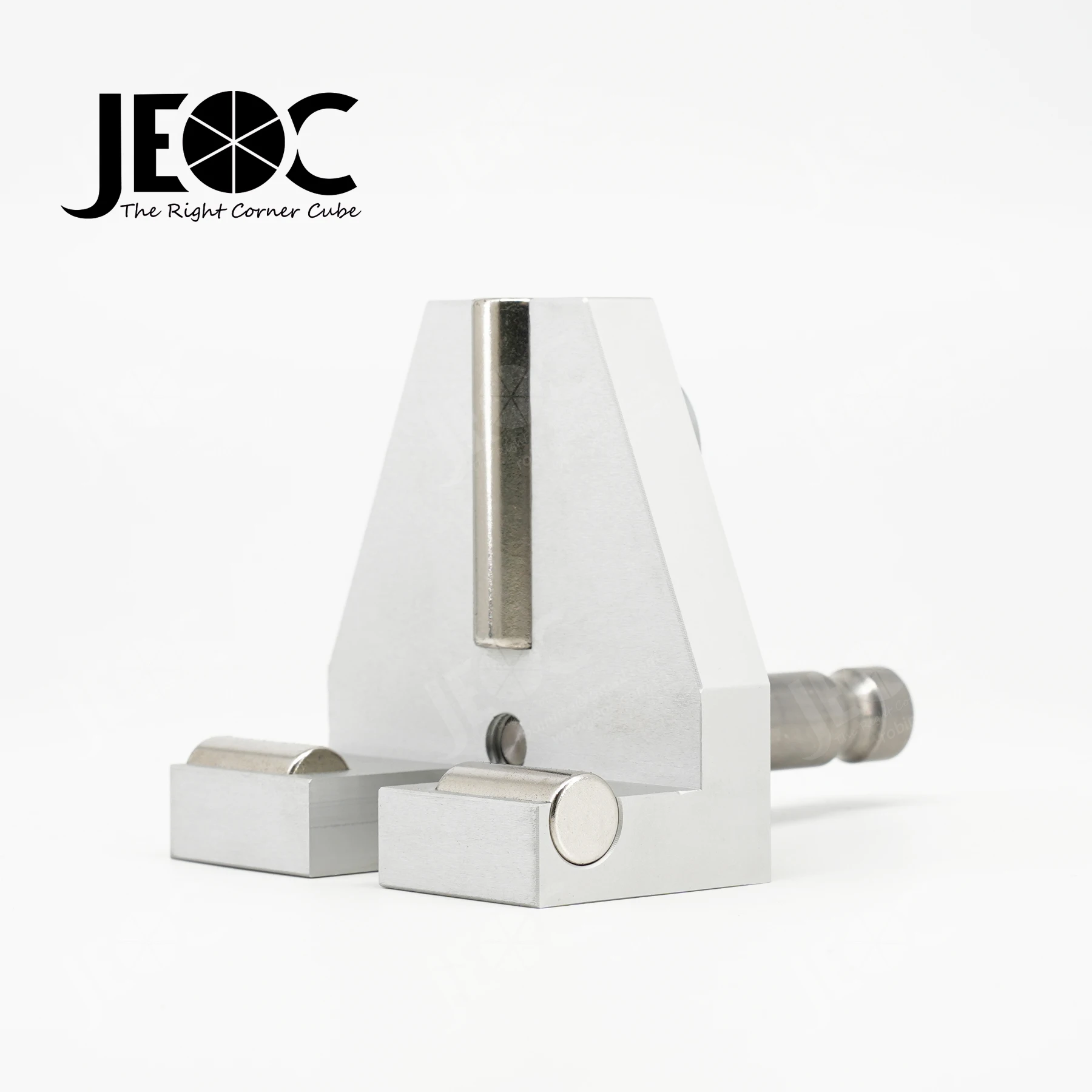 JEOC Magnetic Railshoe with Leica Spigot Mount, Monitoring Prism Base with Strong Magnet, for Railway Surveying Topography