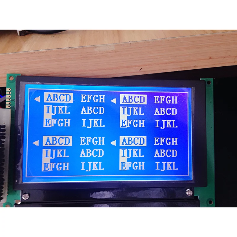 5.1 inch LMG7412PLFF FSTN-LCD LCM Screen Module Board (No Touch) Grey White/Blue Backlight 240*128