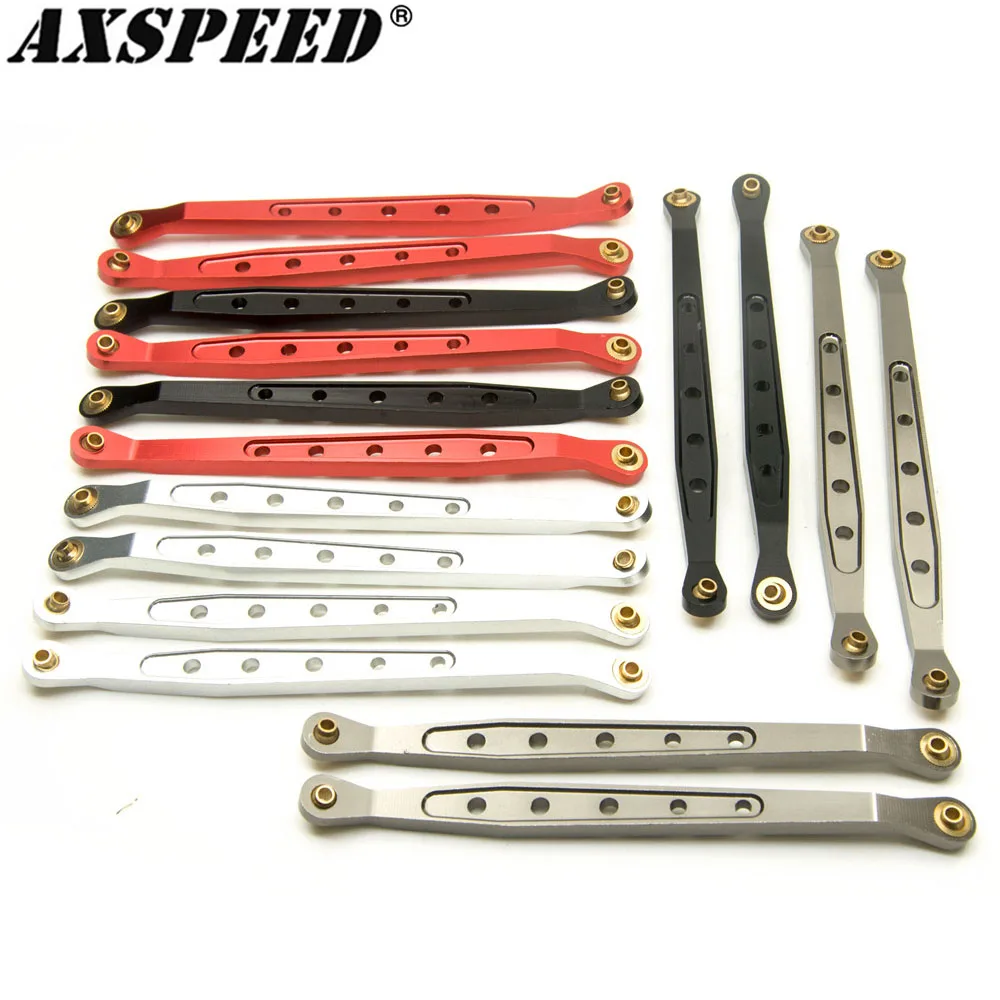 

AXSPEED Aluminum Alloy Upper & Lower Suspension shift Link Rod Linkage for 1/10 RC Crawler Axial Wraith 90018 Upgrade Parts