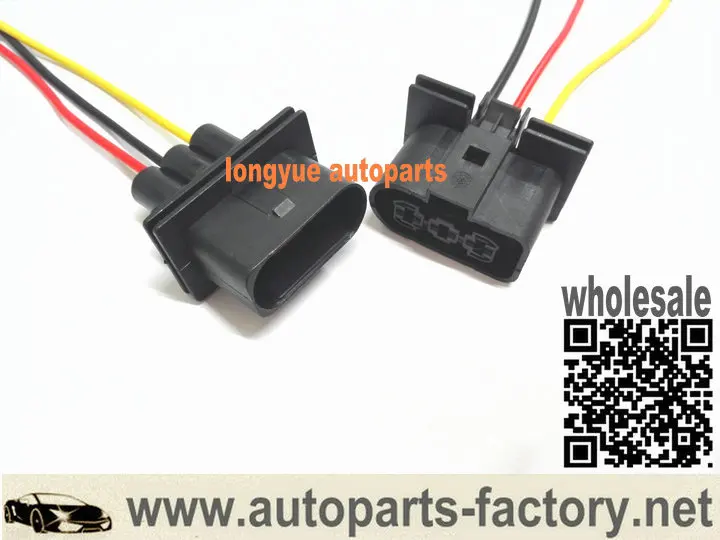 Longyue 10pcs Fans Wiring Plug for VW Jetta Golf GTI MK4 Beetle Audi TT Mk1 / 8N Harness Pigtail