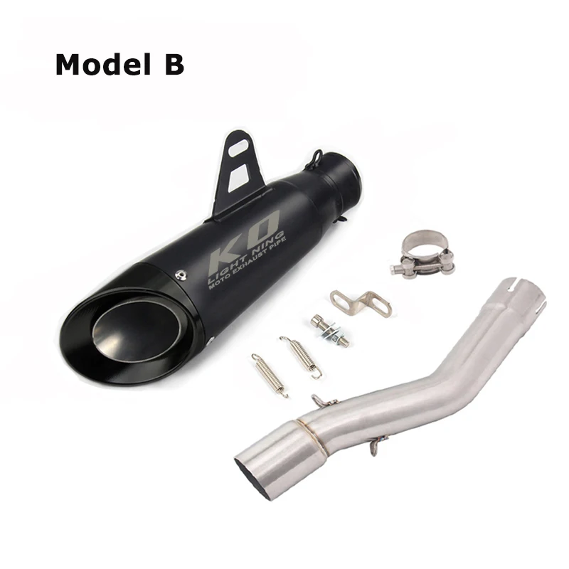 Voge 500R Exhaust Slip On  Motorcycle Exhaust Middle Link  Pipe  And Muffler Stainless Steel For Voge LX500R All Years