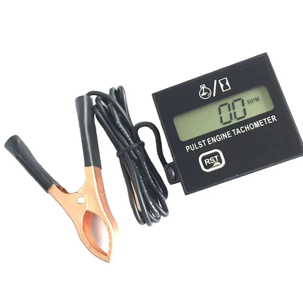 Chainsaw High Tachometer Gasoline Engine  Plastic High-Speed Meter  Digital Display Inductive Pulse Speedometer  1 Piece