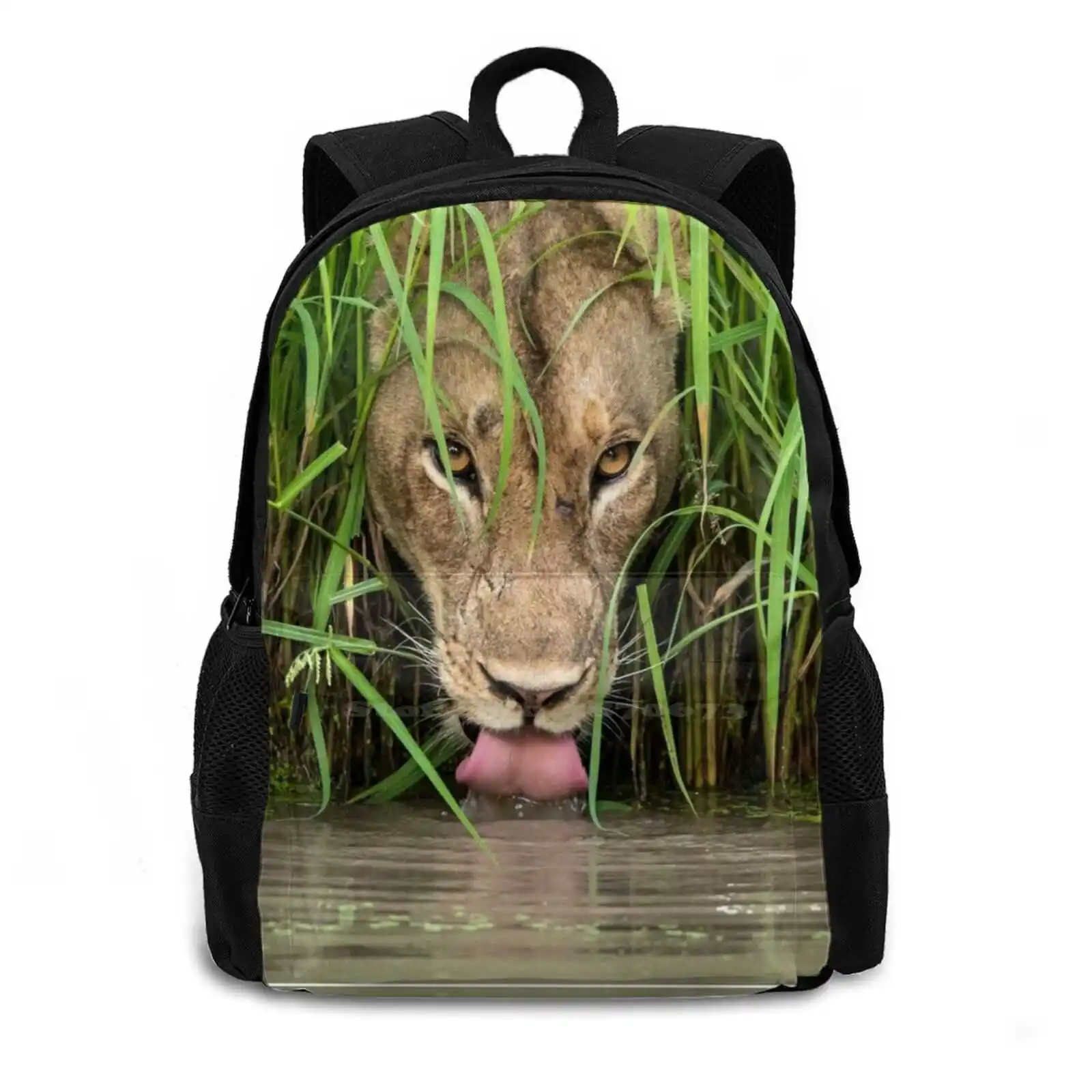 Art Graffiti Tattoo Faune Flore Animaux Backpacks For School Teenagers Girls Travel Bags Animaux Faune Flore Nature Foret