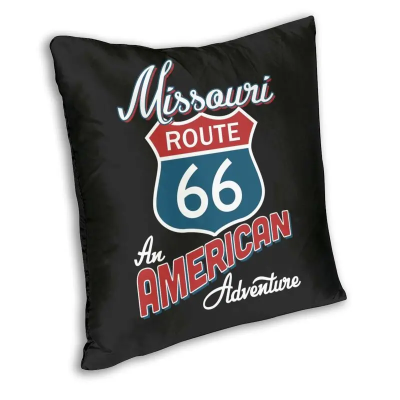 Missouri Route 66 America Cushion Cover Sofa Living Room America Highway Square Pillow Case 45x45cm