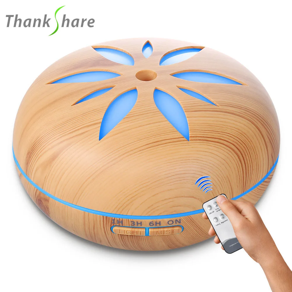 

Electric Aroma Diffuser Ultrasonic 550ml Air Humidifier LED Lamp Aromatherapy Mist Maker Remote Control Essential Oil Diffusor