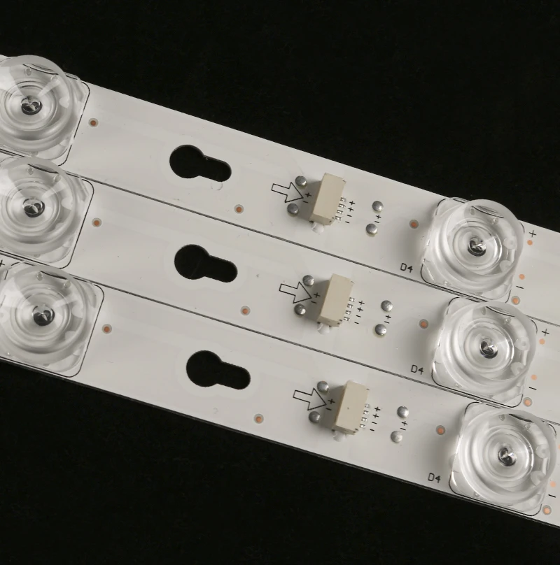 Barras de luz de led com 3 barras de comprimento total de 69cm