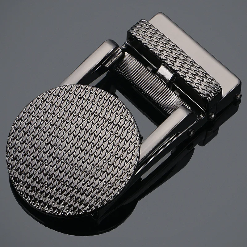 Hebilla automática de aleación de negocios para hombre, hebilla de cinturón de placa única para trinquete de 3,5 cm, accesorios de ropa, cinturón de
