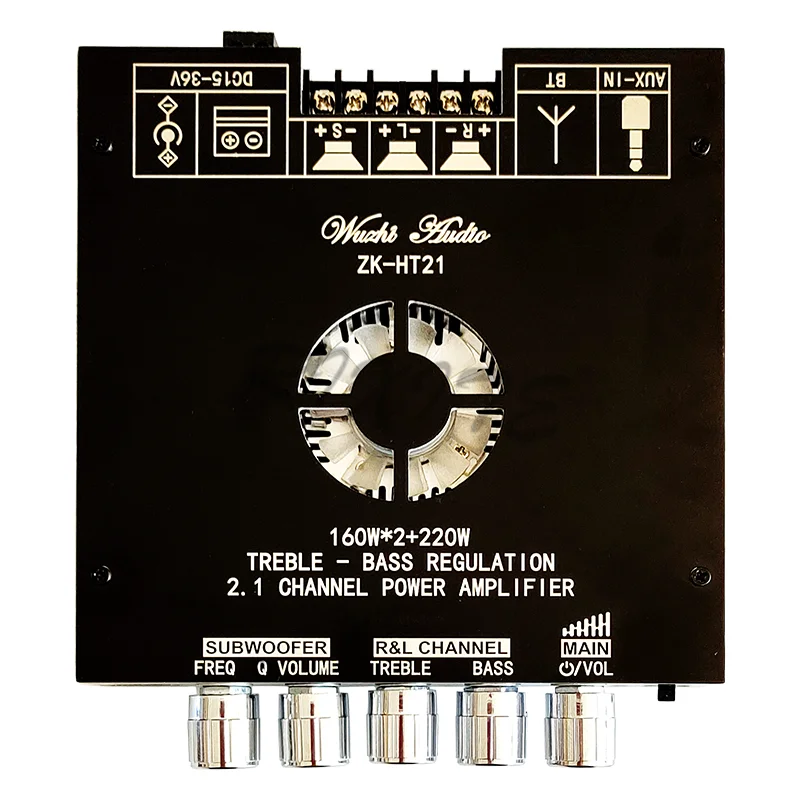 160WX2 + 220W Bluetooth 5.0 TDA7498E 2.1 Kênh HIFI Điện Kỹ Thuật Số Module Khuếch Đại Cao Và Âm Thấp Loa Siêu Trầm Amp ban HT21 AUX