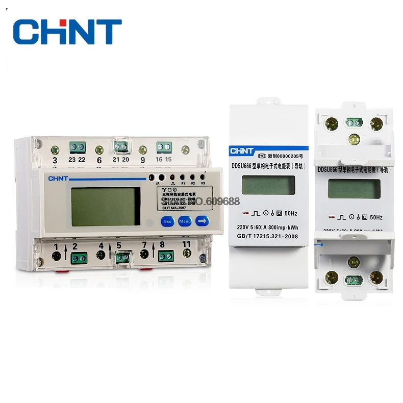 CHNT DDSU666 DTSU666 Power Inverter Electric Power Meter