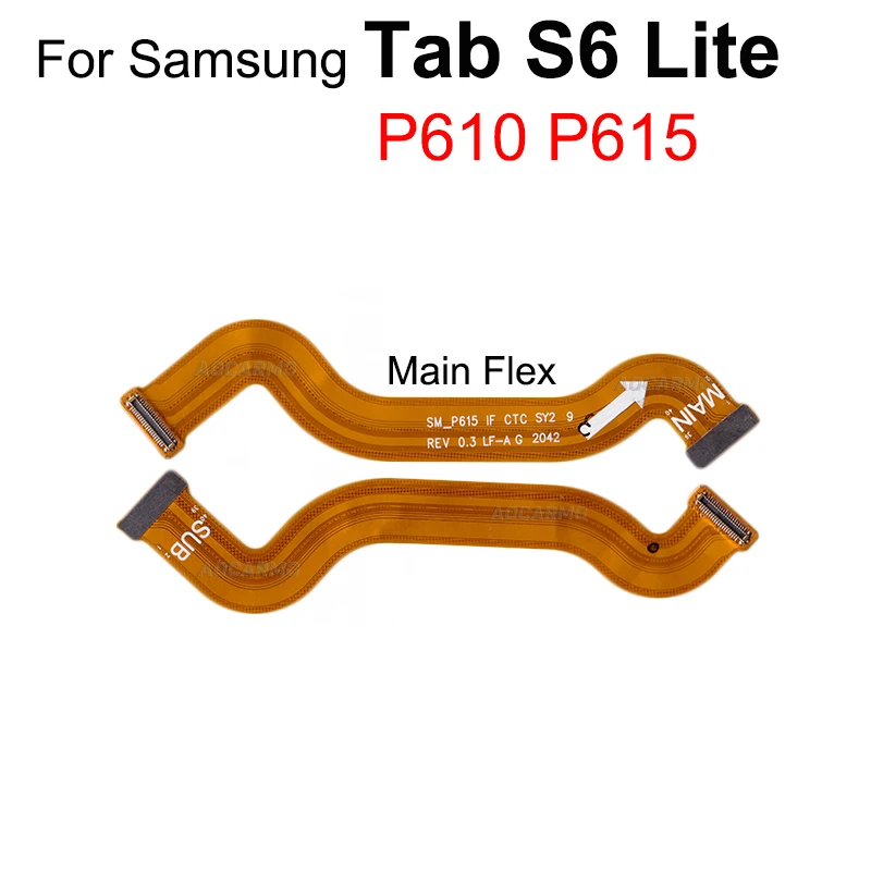 Aocarmo For Samsung Tab S6 Lite P610 P615 Motherboard Main Board Connector LCD Display Flex Cable For Tab A 8.0 inch P205 P200