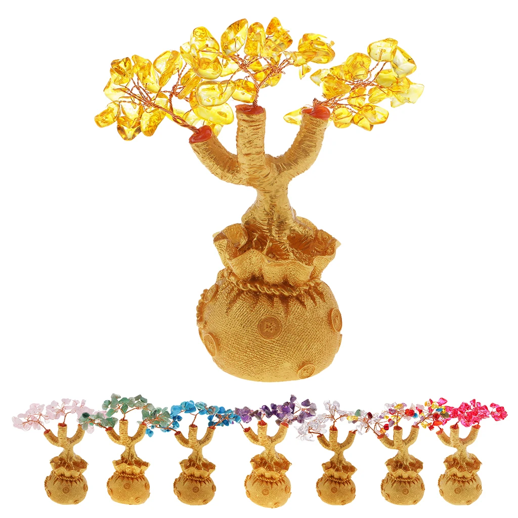 Feng Shui Citrine Money Tree Lucky Tree Natural Crystal Bonsai Money Tree Feng Shui Money Tree Feng Shui Bring Wealth Luck Tree