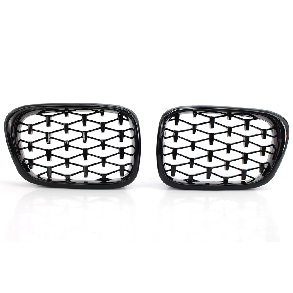 

Front Gloss Black Diamond Meteor Grille fit for BMW E39 M5 1999-2003 5 Series Grill