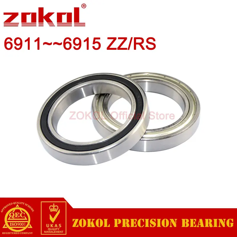 

ZOKOL 6911 6912 6913 6914 6915 Zz 2Rs Thin Wall Deep Groove Ball Bearings