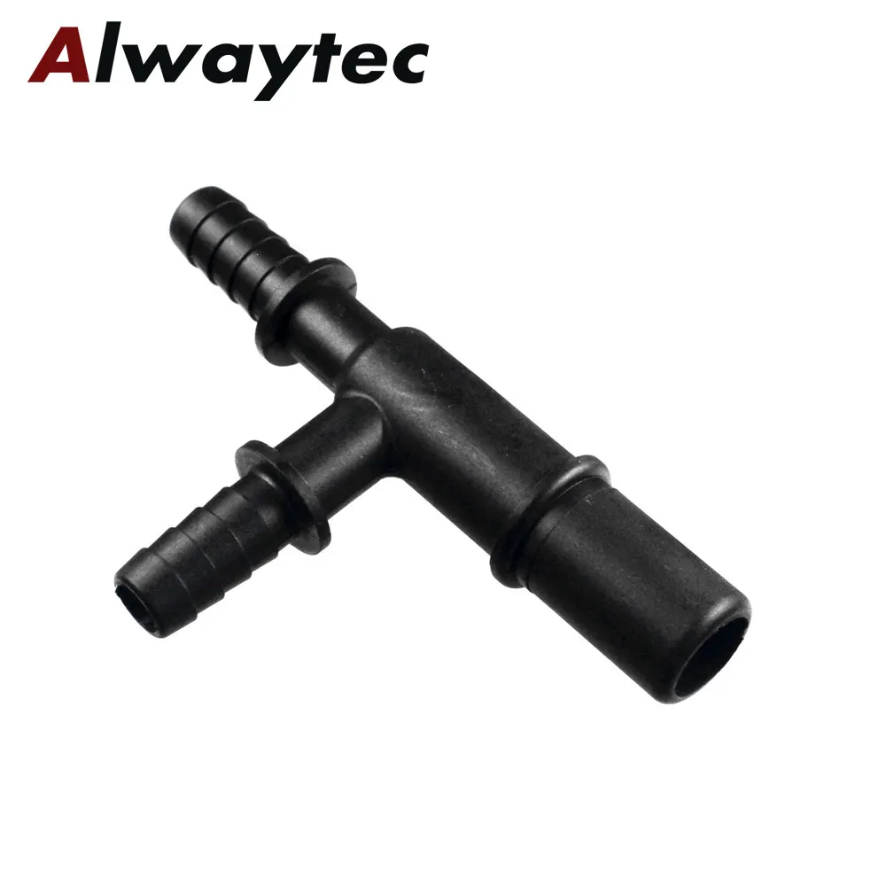 Plastic material PA PPA 15.85mm 3/8'' 3 ways tee connector quick line adpators for fuel hose fittings