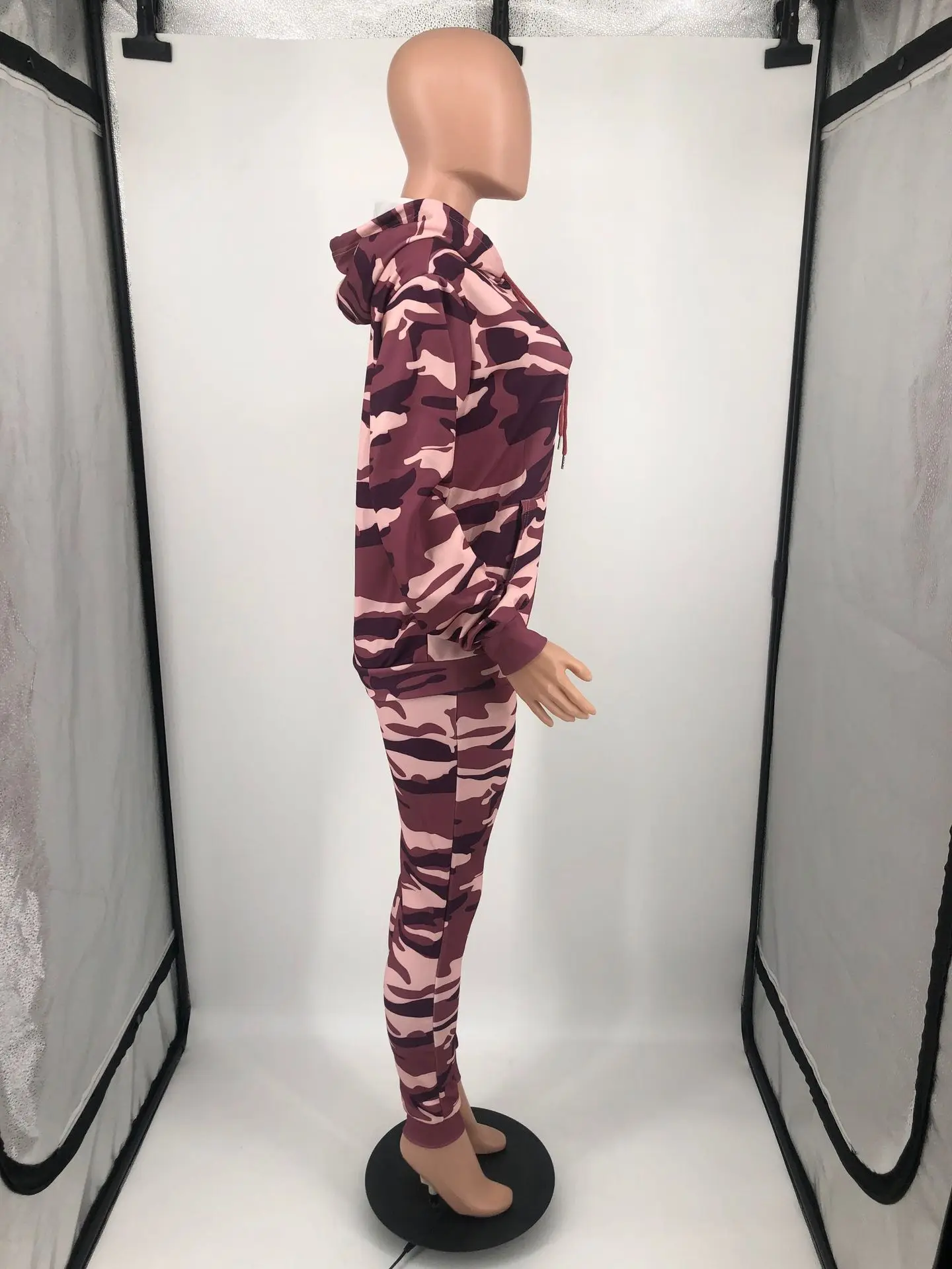 Camouflage Women Tracksuit Casual Hoodies Sweatshirt Pants Set Lounge Wear Sport Suit 2PCS Autumn Winter Clothes