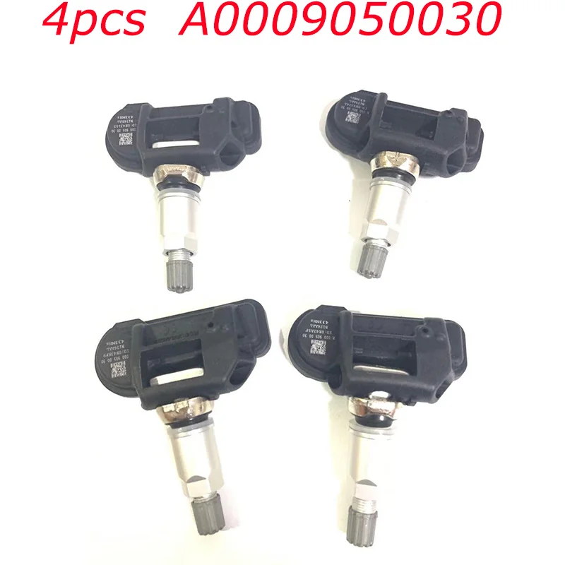 4pcs 433mhz A0009050030 TPMS Tire pressure Sensor For Mercedes Smart C E S CL CLA CLS A0009050030Q03 A0009054100 A0009057200