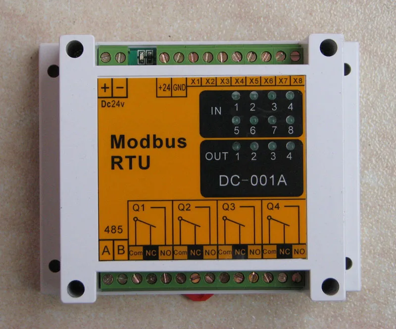 

8 Input 4 Output IO Switching Module 485 IO Module Modbus RTU Standard Protocol