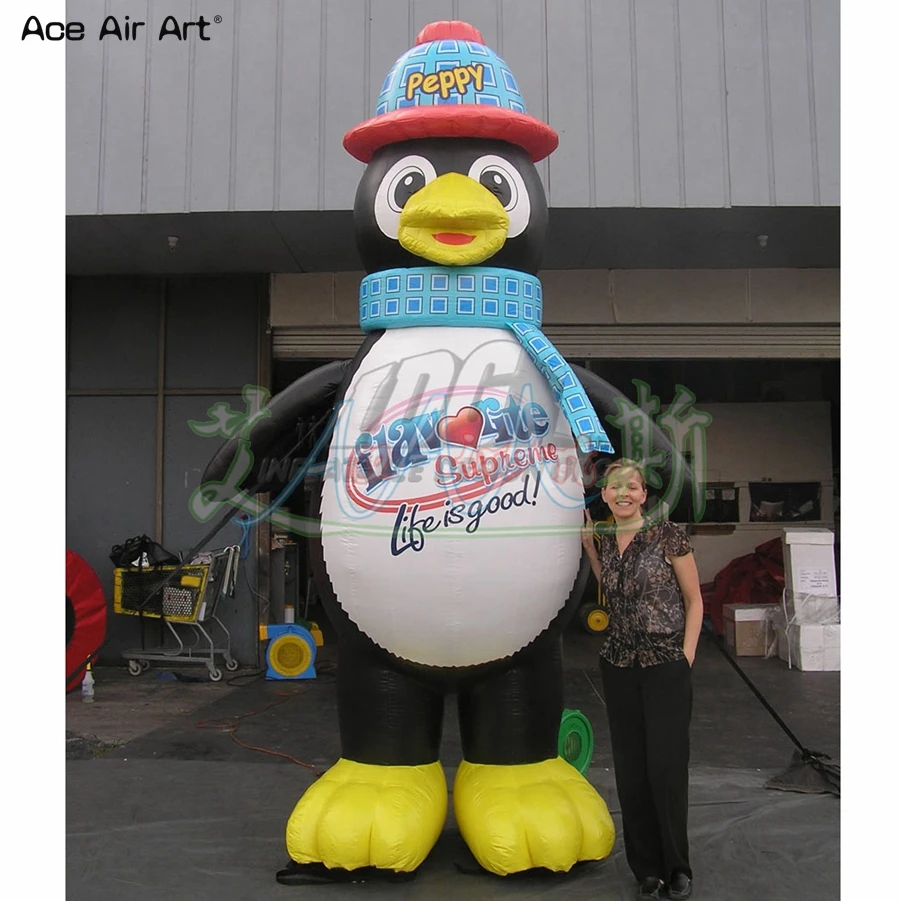 

2.5/3/4m Wide Lovely Outdoor Inflatable Cartoon, Inflatable Animal Inflatable Penguin For Advertising/Event Exhibition